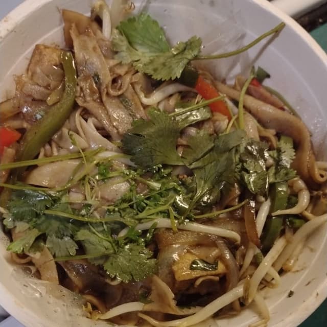 Foto do prato “Ojo xao chay sin salsa de ostras”