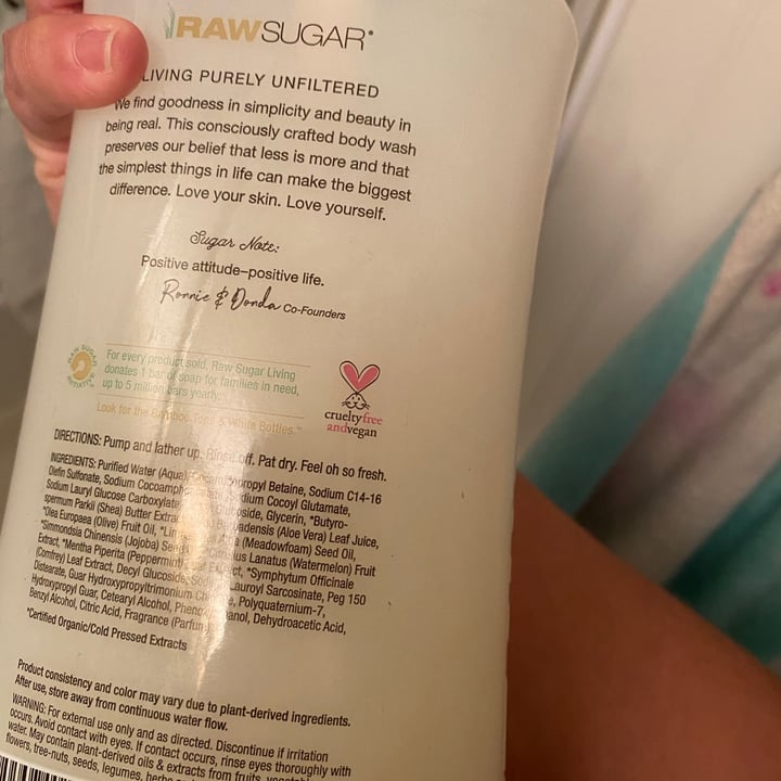 photo of Raw Sugar Moisture Loving Body Wash shared by @jen0ben on  29 Jul 2021 - review