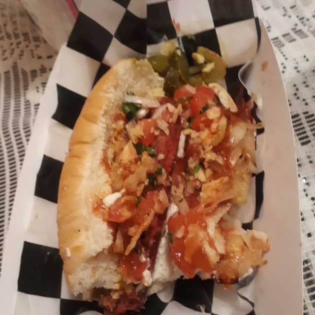 Photo of the dish “Hot dog -verde olivo”