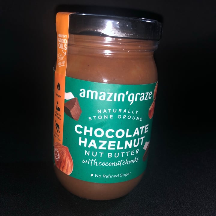 review photo of Amazin' graze Chocolate Hazelnut nut Butter With Coconut Chunks shared by @doaa on 26 Apr 2020 - review