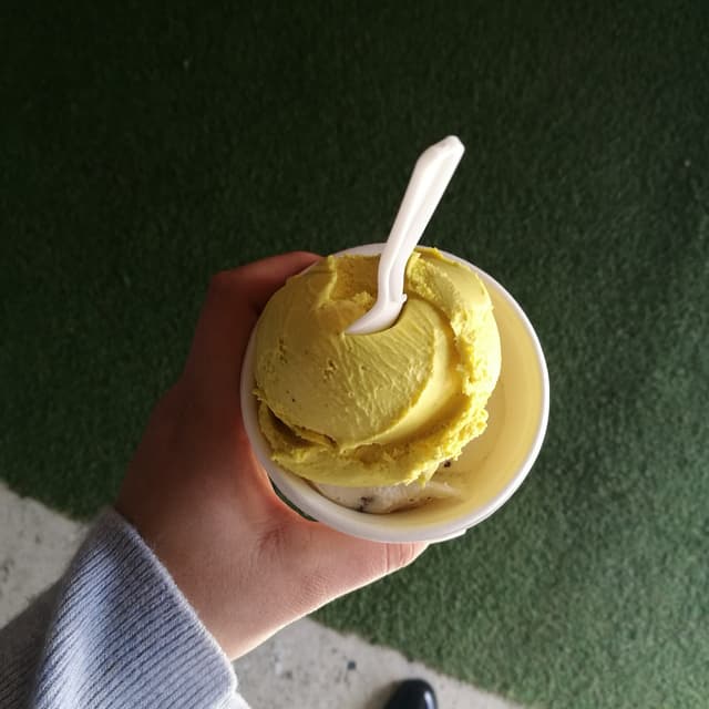 Photo of the dish “Turmeric and vanilla choc chip ice cream”