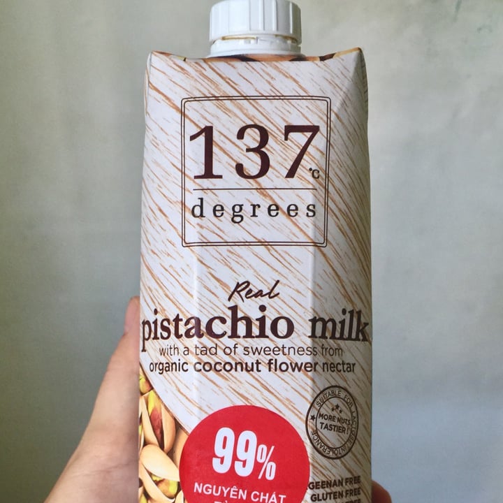 photo of 137 degrees Pistachio Milk shared by @gac-veganfoodreview on  07 Aug 2021 - review