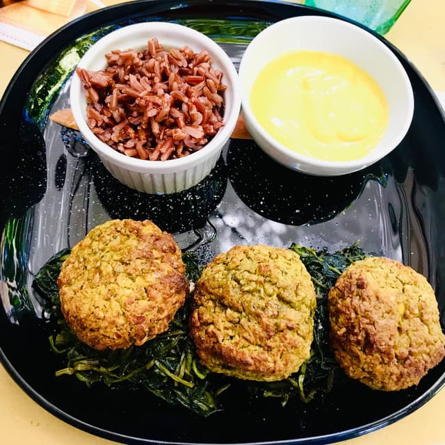 Photo of the dish “Polpette melanzane e ceci”