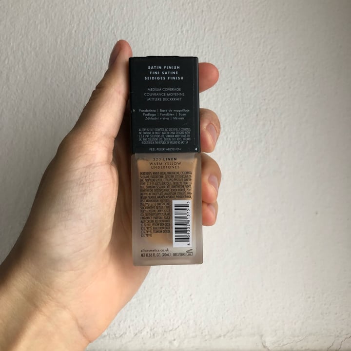 photo of e.l.f. Cosmetics Flawless Satin Foundation  Pearl shared by @giuliettaveg on  22 Oct 2021 - review