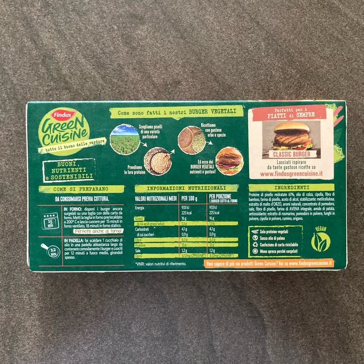 photo of Findus Green cuisine burger vegetali shared by @giuffridailenia on  21 Jul 2022 - review