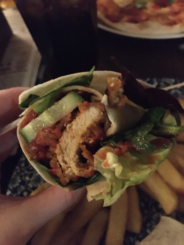 Photo of the dish “Vegan Quorn Nugget Wrap”