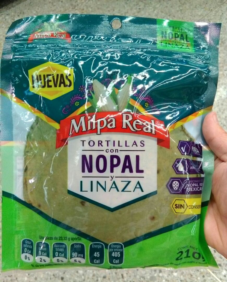 Milpa Real Tortillas de nopal y linaza Reviews abillion