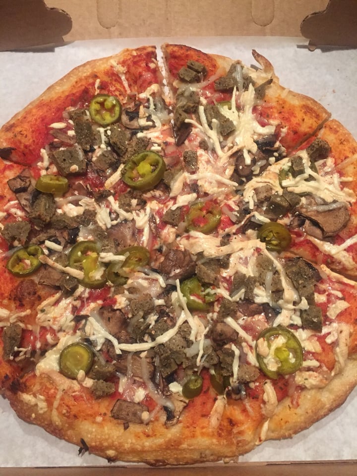 review photo of Allentown Pizza Vegan cheese and pepperoni pizza shared by @heathielu on 20 Aug 2019 - review