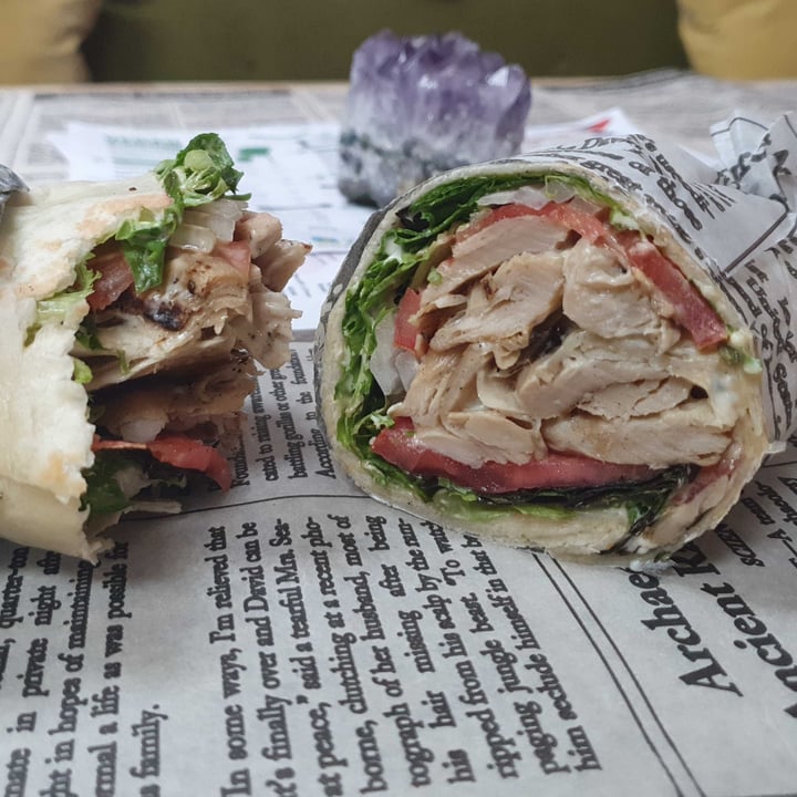 photo of Vegan Streetfood Deli - Obs On the greenside chickless wrap shared by @tyzana on  16 Mar 2022 - review