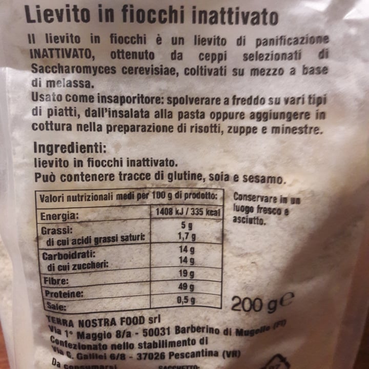 photo of Fatti per Bene Lievito alimentare shared by @giuliacarosio on  07 Apr 2022 - review