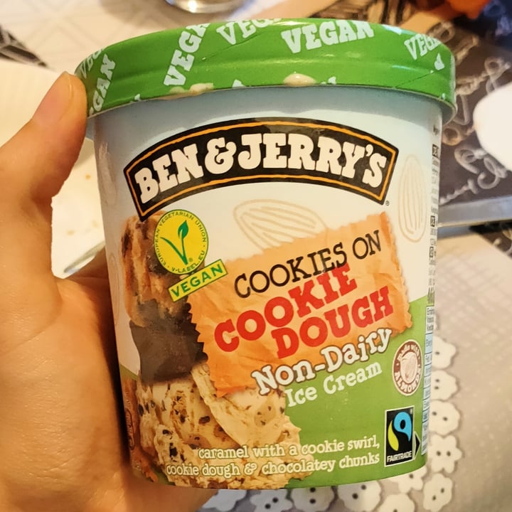 photo of Ben & Jerry's Cookies On Cookie Dough Non-Dairy Ice Cream shared by @veryvegaia on  16 Jan 2022 - review