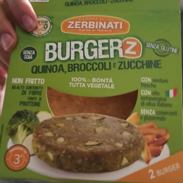 photo of Zerbinati Burger'Z Quinoa, Broccoli e Zucchine shared by @pippi06 on  13 Apr 2022 - review