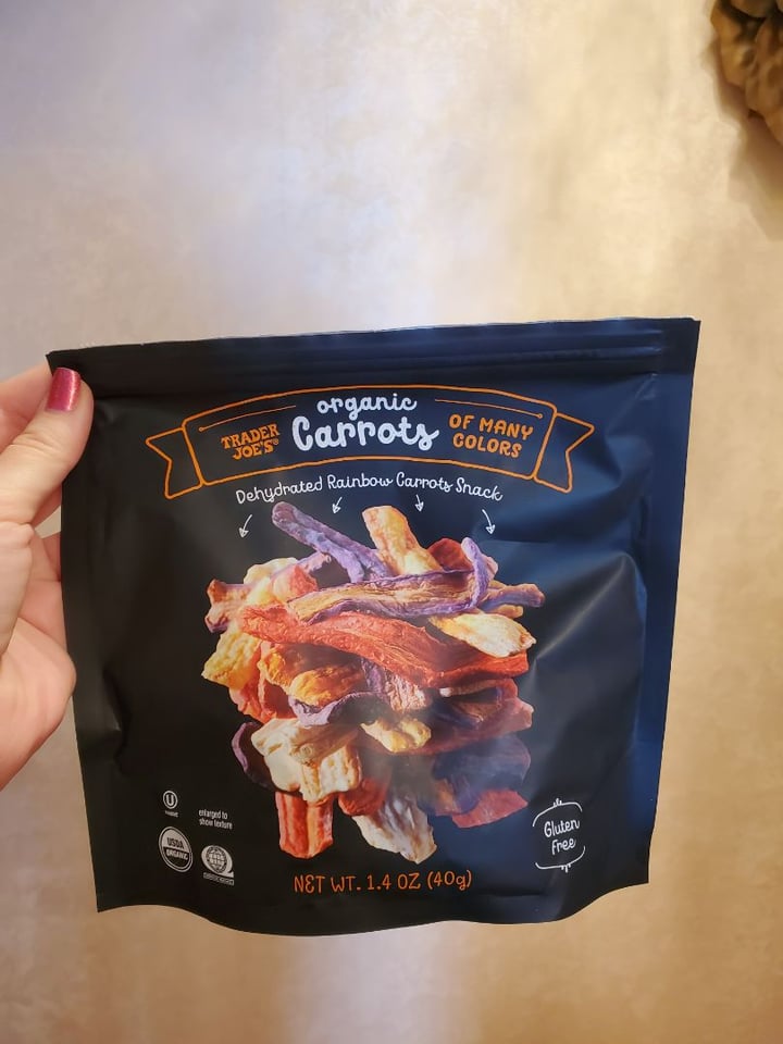 photo of Trader Joe's Dehydrated Rainbow Carrots Snack shared by @klarina on  29 Mar 2020 - review