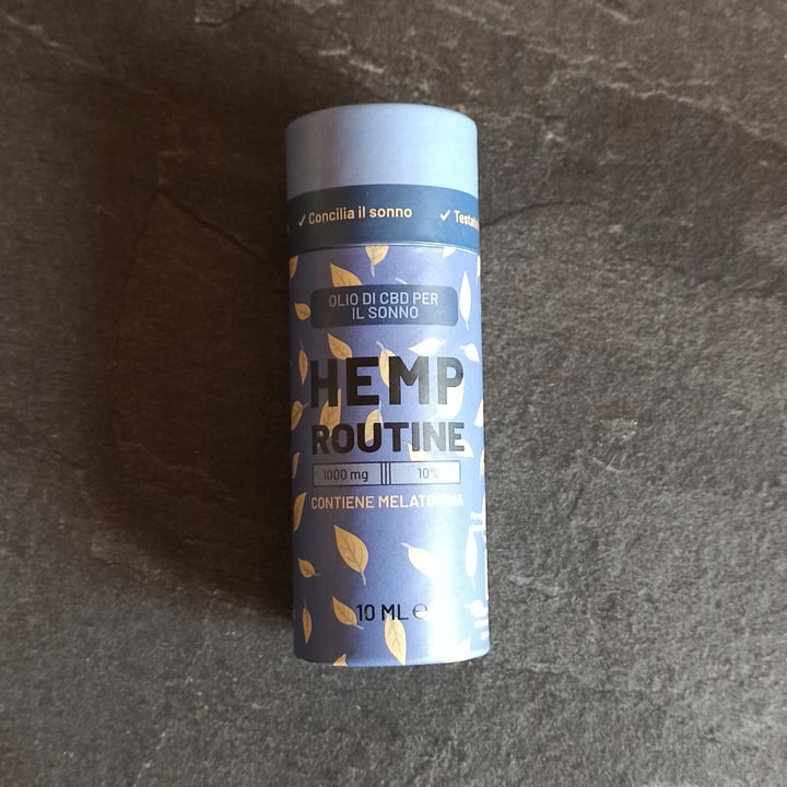 photo of Hemp routine Olio Cbd 10% con melatonina shared by @deedie on  03 Sep 2022 - review