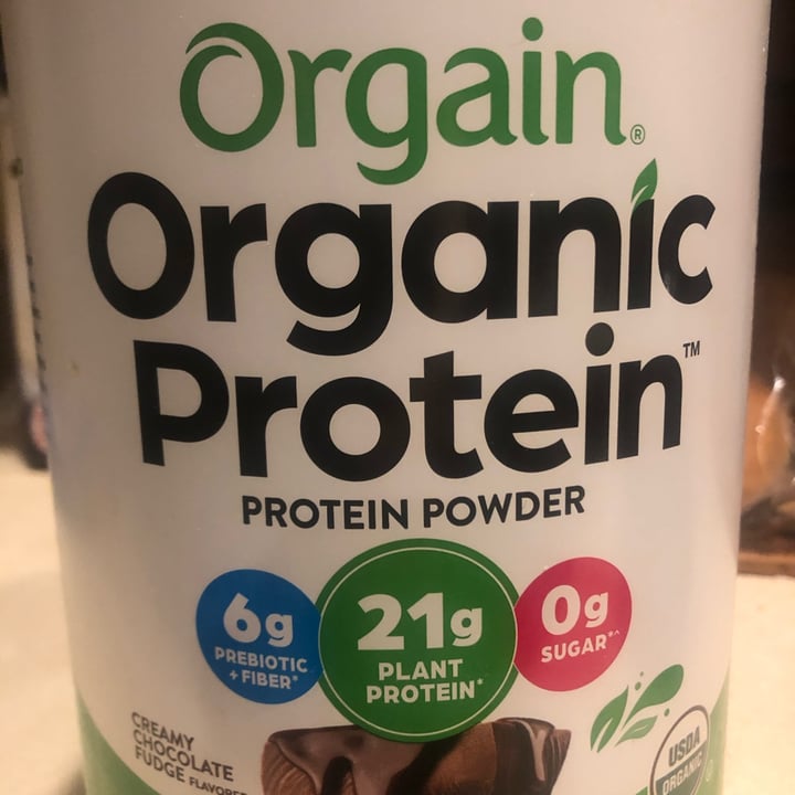 review photo of Orgain Creamy Chocolate Fudge Organic Protein Plant Based Protein Powder shared by @sanderhike on 30 Mar 2022 - review