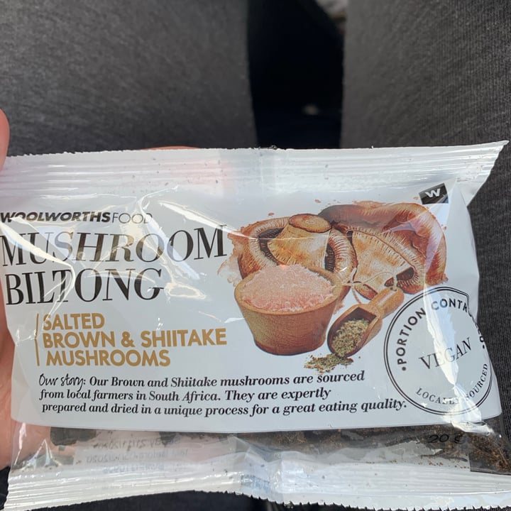 review photo of Woolworths Food Mushroom Biltong Salted Brown & Shiitake Mushrooms shared by @emcraik on 13 Aug 2020 - review