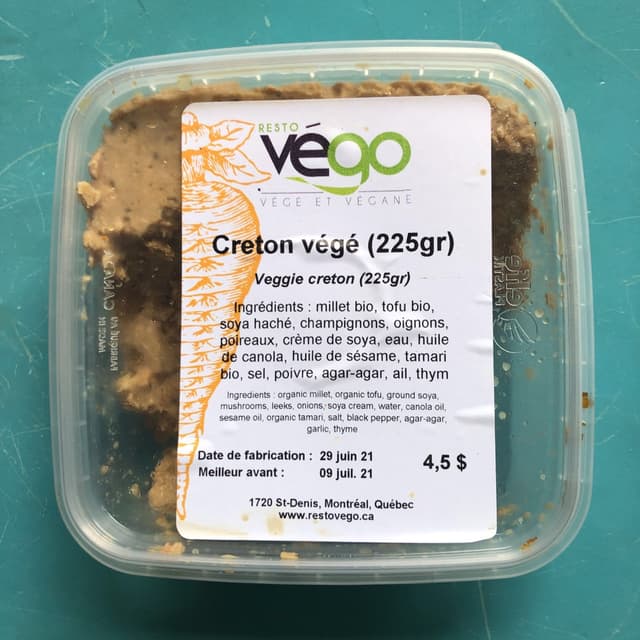 Photo du plat “Veggie Creton”