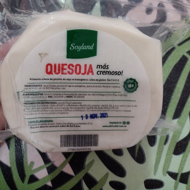 review photo of SoyLand Quesoja Mas Cremoso shared by @nivel5 on 07 Feb 2022 - review