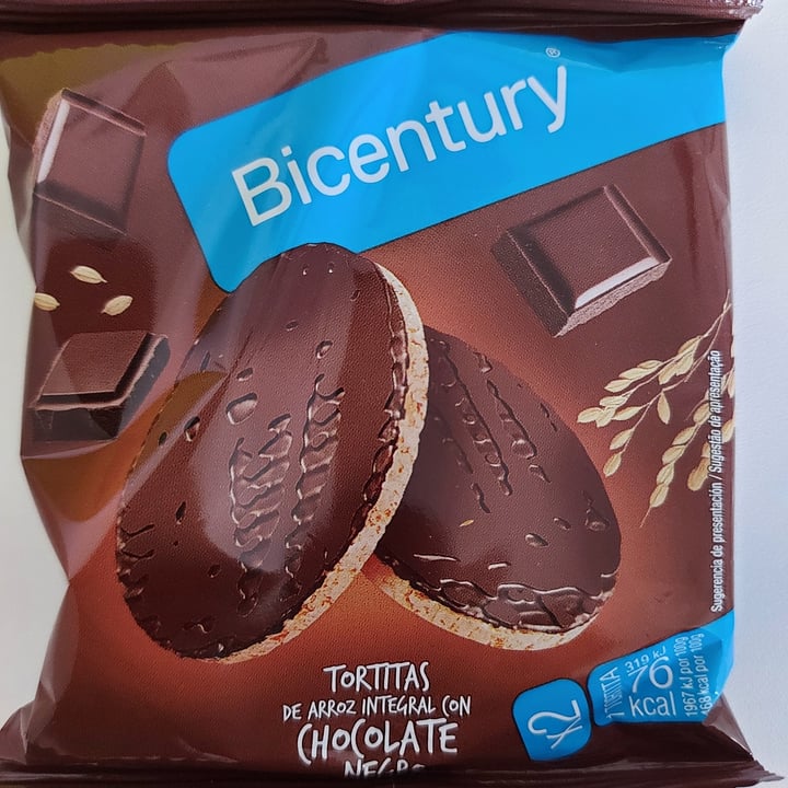 photo of Bicentury Tortitas De Arroz Integral Con Chocolate Negro shared by @roberta38 on  02 Jun 2021 - review