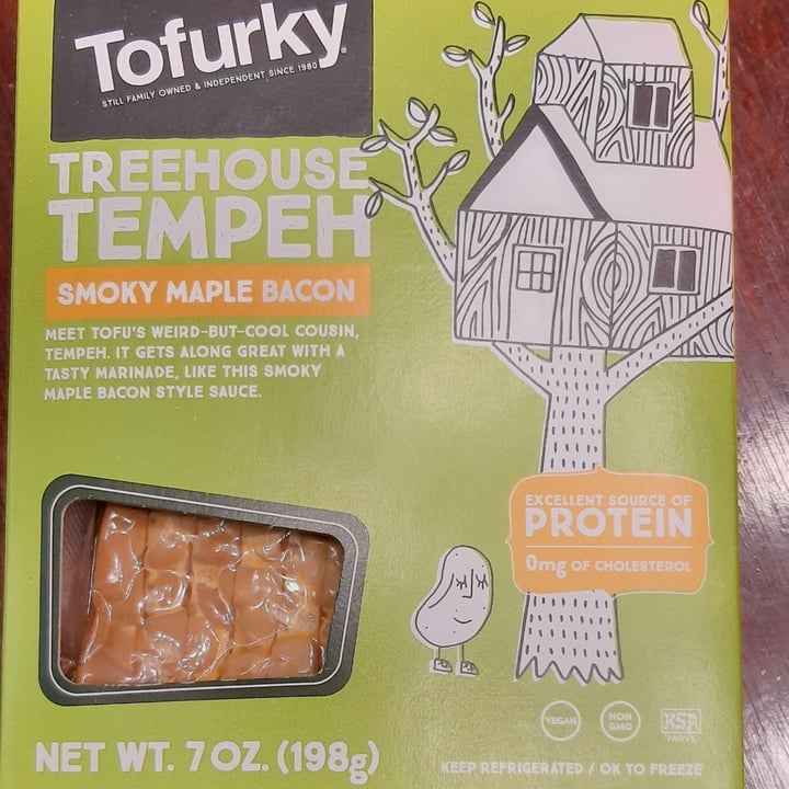 photo of Tofurky Treehouse Tempeh Smoky Maple Bacon Marinated Strips shared by @tatornmaui on  05 Nov 2022 - review