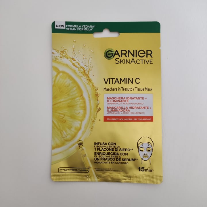photo of Garnier maschera tessuto vitamin c shared by @larobbi on  01 Aug 2022 - review