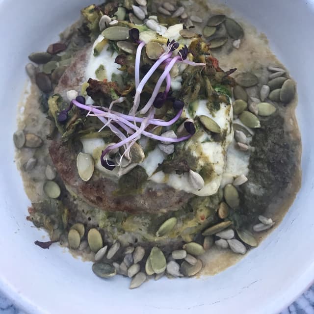 Foto del plato “Panegaccio vegano”