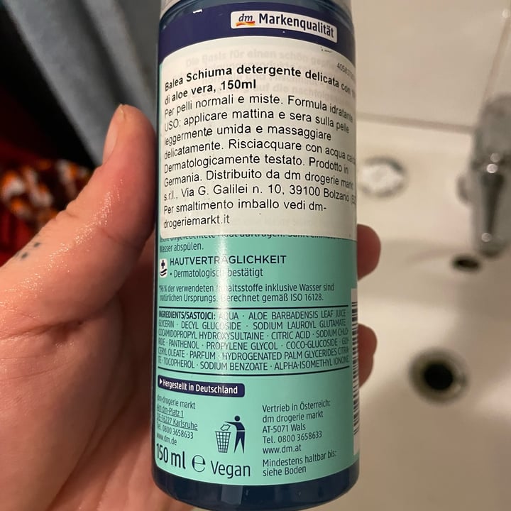 photo of Dm balea Schiuma detergente viso ultra sensitive shared by @lullast on  17 Apr 2022 - review