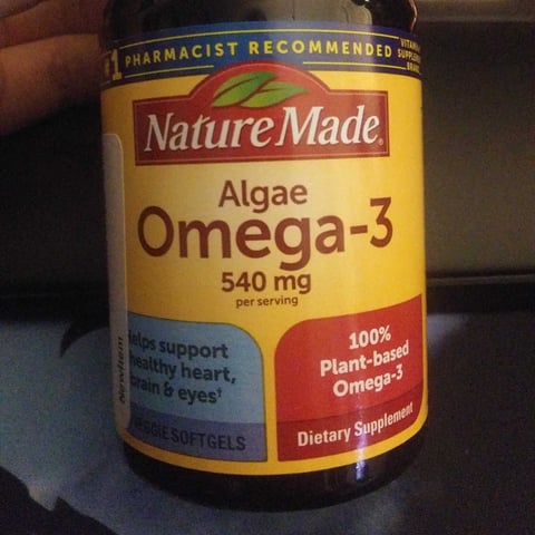 Nature Made Algae Omega-3 540 mg EPA & DHA Supplement Reviews | abillion