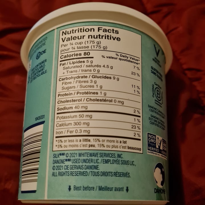 review photo of Silk Smooth coconut unsweetened vanilla yogurt shared by @zensscared on 03 Nov 2022 - review