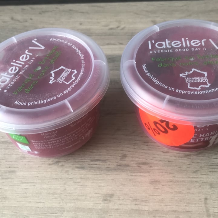 review photo of L'Atelier V Houmous de Haricot Rouge et Betterave shared by @agathamr on 04 Oct 2021 - review