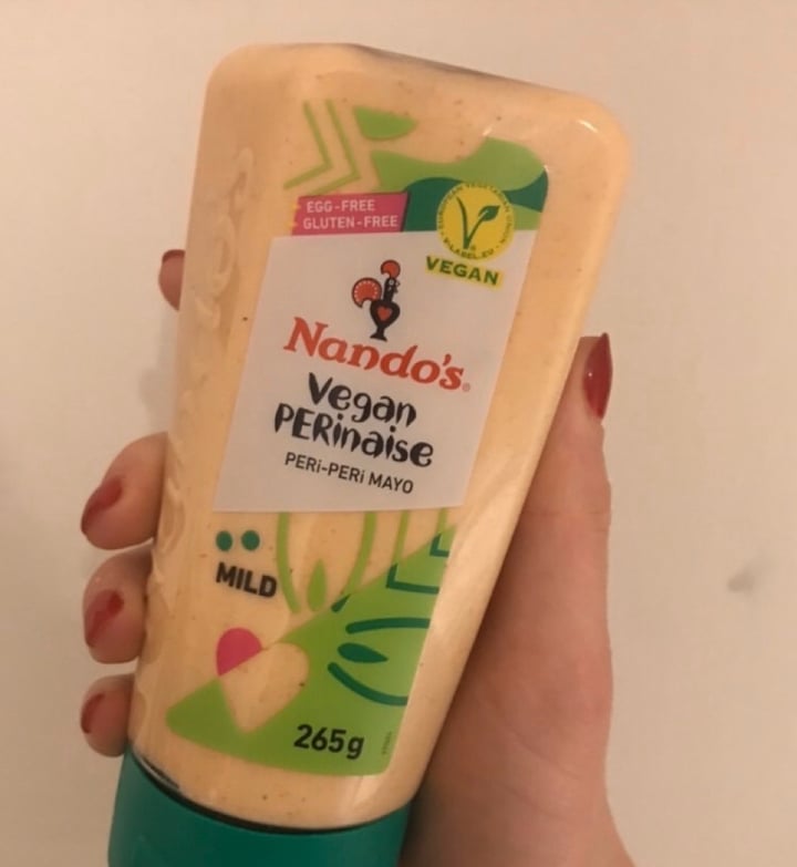 review photo of Nando's Vegan Perinaise Peri-Peri Mayo (Mild) shared by @veggiechefjefff on 01 Feb 2020 - review