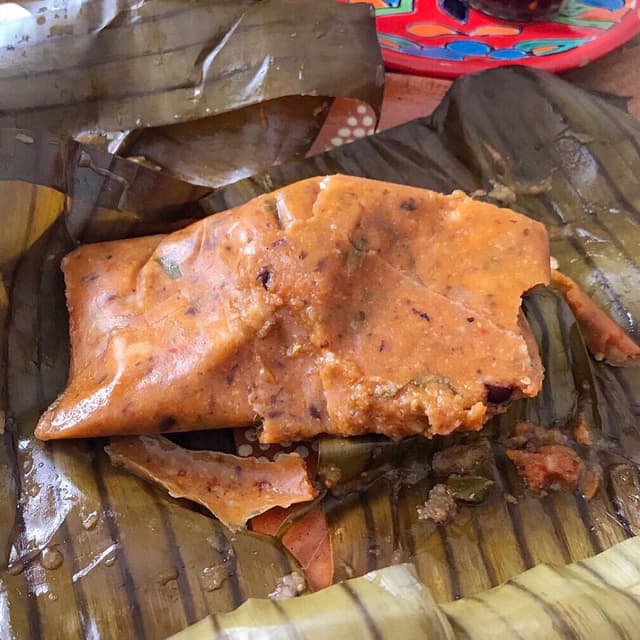 Foto do prato “Tamale de Frijol”