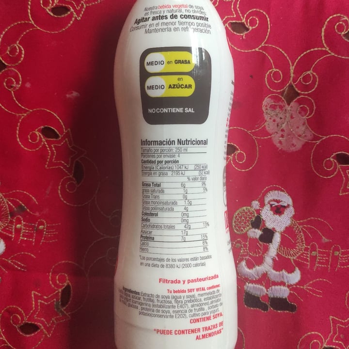 review photo of Soy vital Bebida Vegana Sabor Fresa shared by @carope02 on 31 May 2022 - review