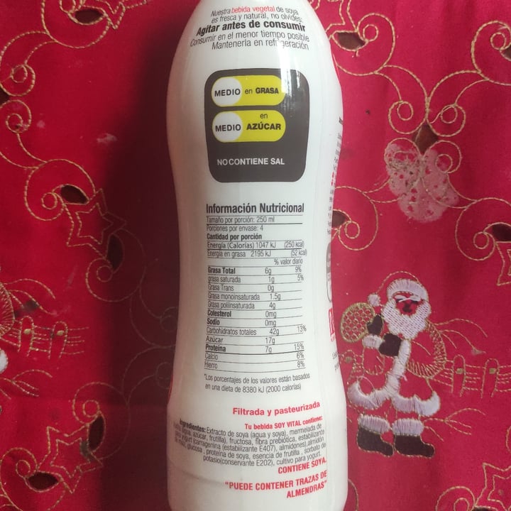 photo of Soy vital Bebida Vegana Sabor Fresa shared by @carope02 on  31 May 2022 - review