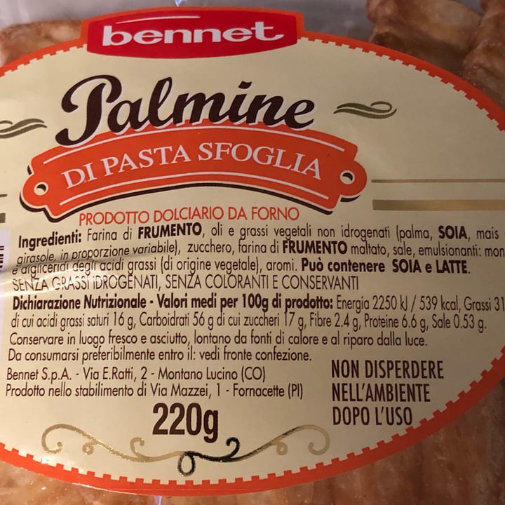 photo of Bennet Palmine Di Pasta Sfoglia shared by @ele91mem on  19 Feb 2022 - review