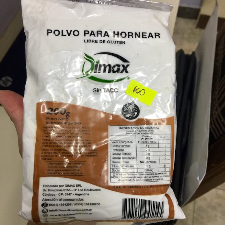 photo of Dimax Polvo para hornear shared by @ymzavala on  01 Aug 2020 - review