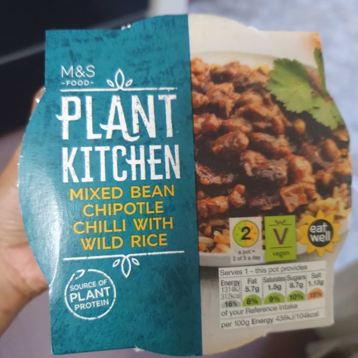 photo of Plant Kitchen (M&S) Mixed bean chipotle chilli with wild rice shared by @shrizzle on  15 Nov 2020 - review