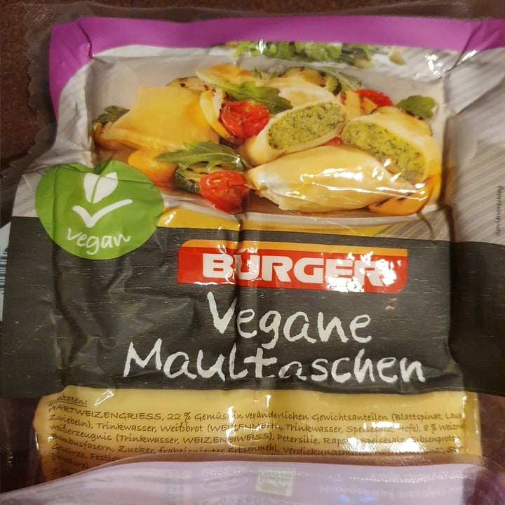 photo of Bürger Maultaschen Vegan shared by @kirsten123 on  27 Jan 2021 - review