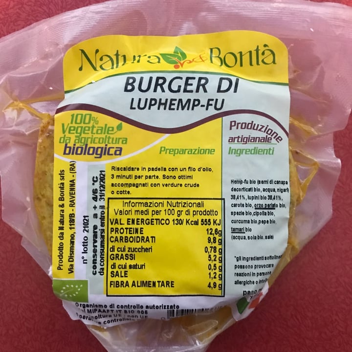 photo of Natura & Bontà Burger di Luphemp-Fu shared by @fede66 on  12 Oct 2021 - review