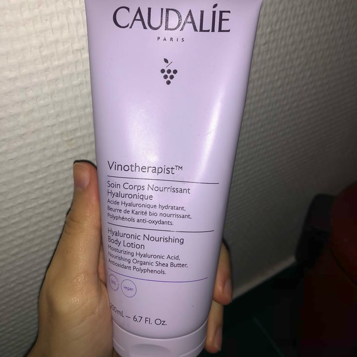 photo of Caudalíe hyaluronic nourishing body lotion vinotherapist shared by @marionaubry on  09 Dec 2022 - review