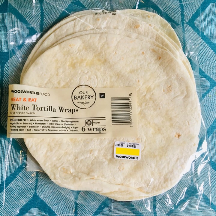 photo of Woolworths Food White tortilla wraps shared by @taz on  20 Jul 2021 - review