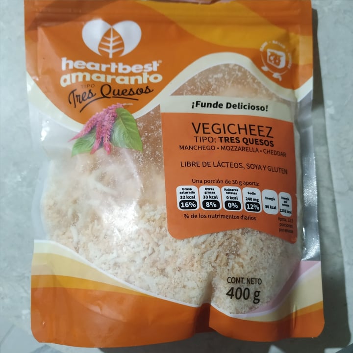 photo of Heartbest Vegicheez Tres Quesos shared by @sofbeat on  27 Jun 2020 - review