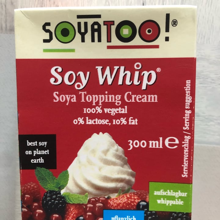 photo of Soyatoo! Soy Whip Soy Topping Cream shared by @alenonesiste on  26 Aug 2022 - review