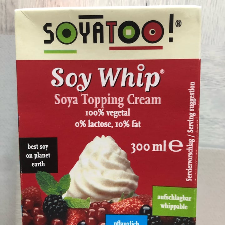 review photo of Soyatoo! Soy Whip Soy Topping Cream shared by @alenonesiste on 26 Aug 2022 - review