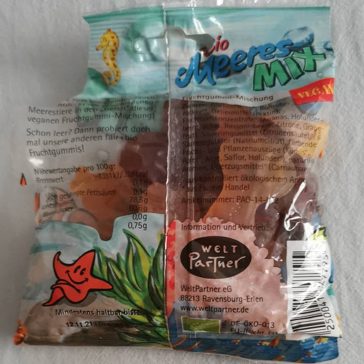 photo of meeres mix Bio Meeres MIX - Fruchtgummi - Mischung shared by @magshh on  25 Jul 2022 - review