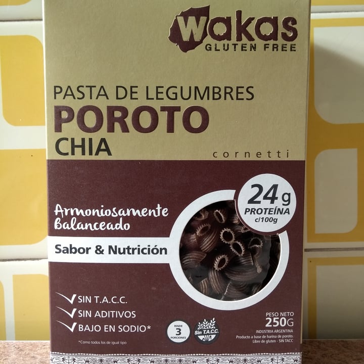photo of Wakas Pasta de Legumbres Poroto y Chia shared by @nehuesalva on  29 May 2022 - review