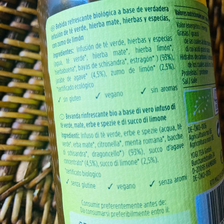 photo of Yogi Tea Organic Mate Lemon shared by @federicathewitch on  27 Sep 2022 - review