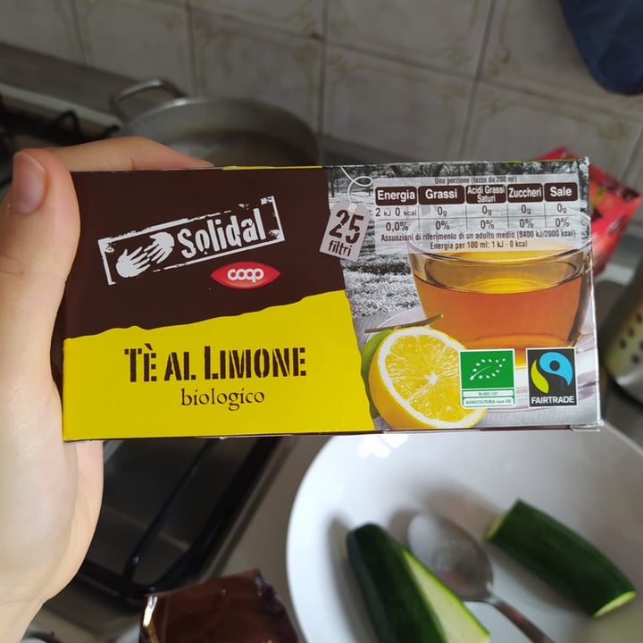 photo of Solidal coop Tè al limone biologico shared by @violettamacarelli on  06 Apr 2022 - review