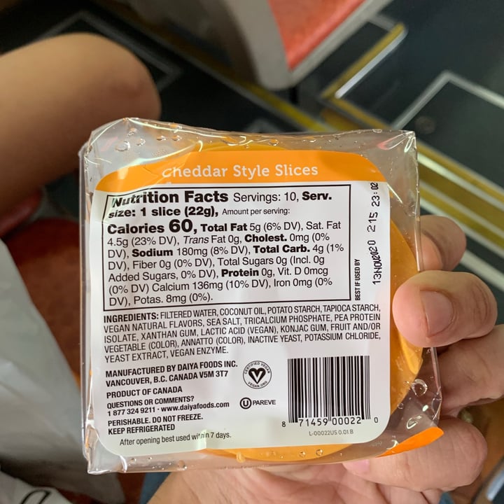photo of Daiya Cheddar Style Slices shared by @shadiae on  24 May 2020 - review