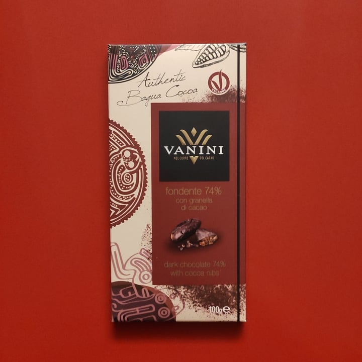 review photo of Vanini Cioccolato fondente 74% con granella di cacao shared by @simpe on 02 Feb 2022 - review